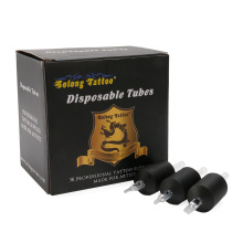 Solong Factory Custom Tattoo Grip Tube 30mm Wholesale High Quality Silicon Dispos Tattoo Tube